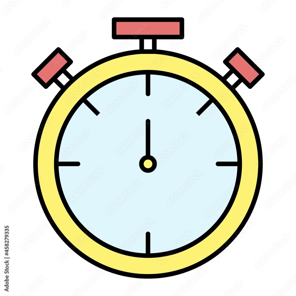 Vector Stopwatch Filled Outline Icon Design Vector Stopwatch Filled Outline Icon Design