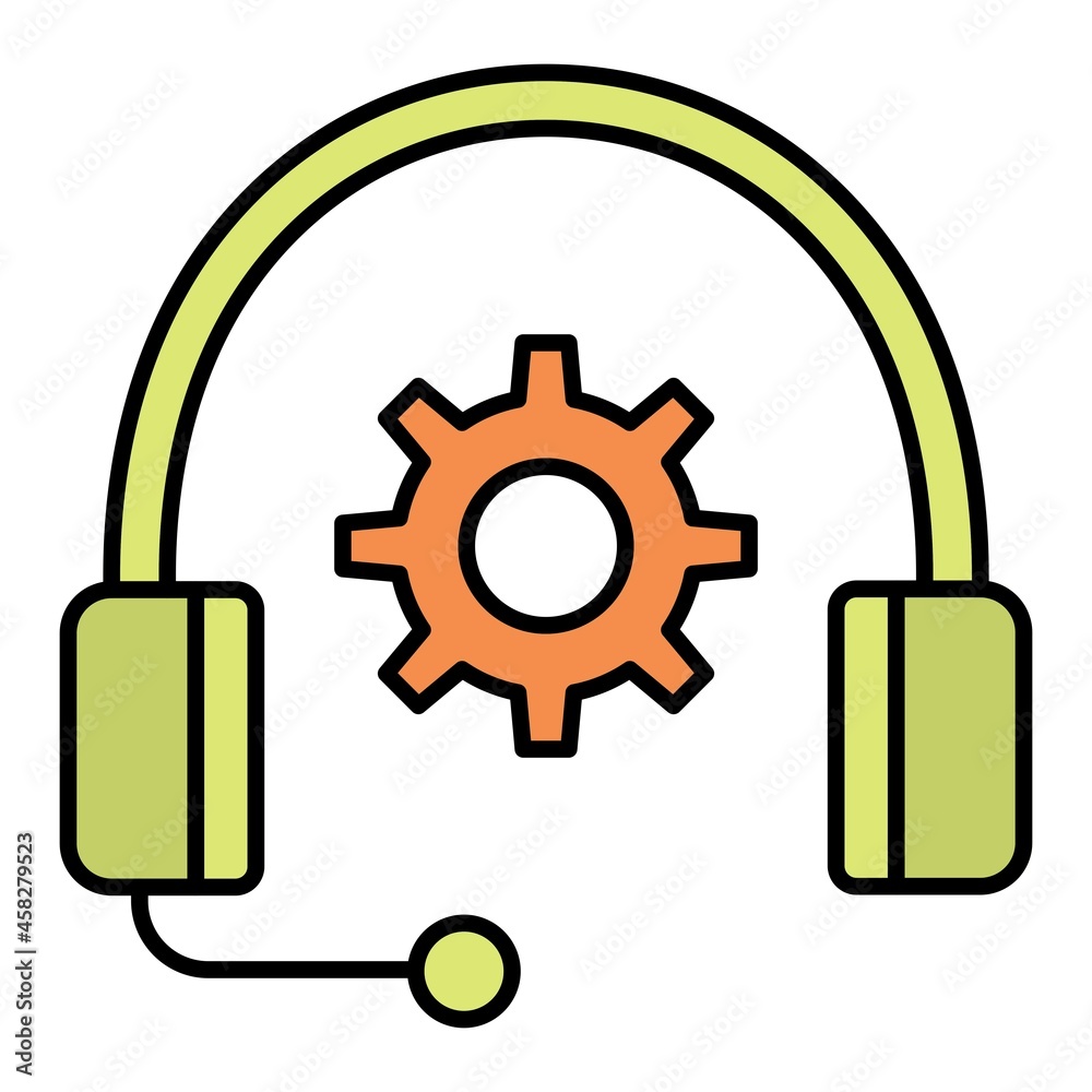 Vector Support Services Filled Outline Icon Design Vector Support Services Filled Outline Icon Design
