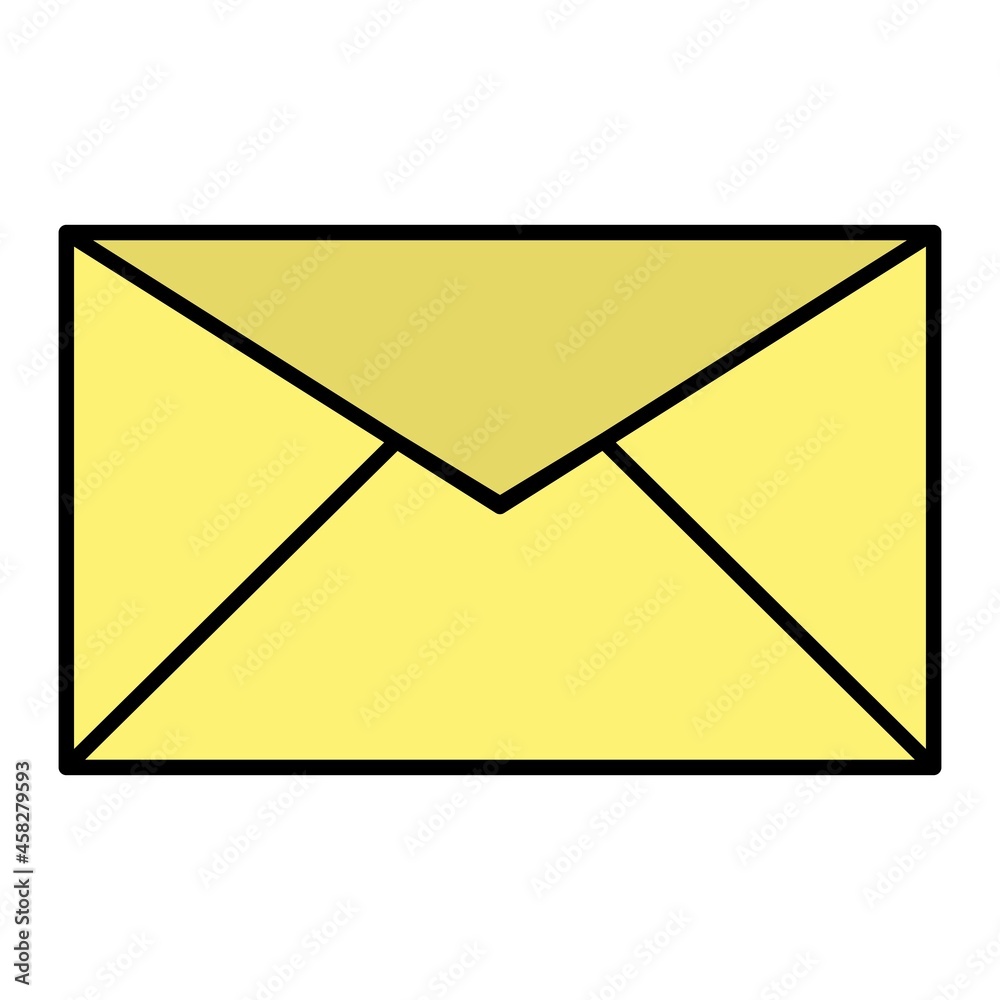 Vector Email Filled Outline Icon Design Vector Email Filled Outline Icon Design