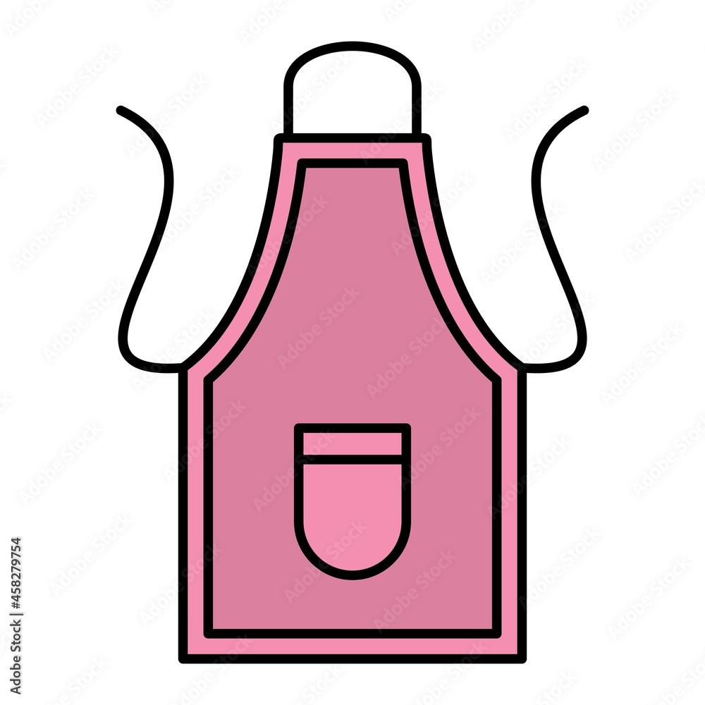 Vector Apron Filled Outline Icon Design Vector Apron Filled Outline Icon Design
