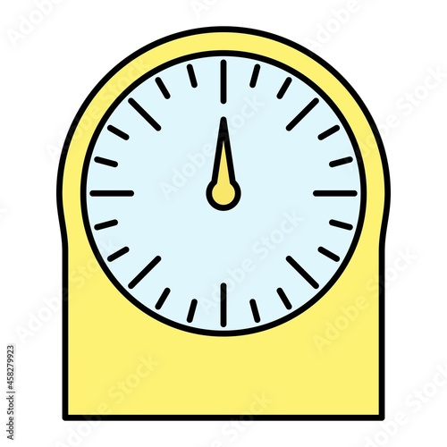 Vector Kitchen Timer Filled Outline Icon Design