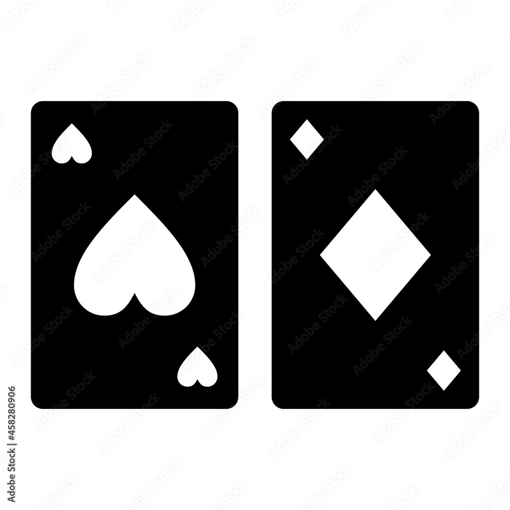 Vector Playing Cards Glyph Icon Design Vector Playing Cards Glyph Icon Design