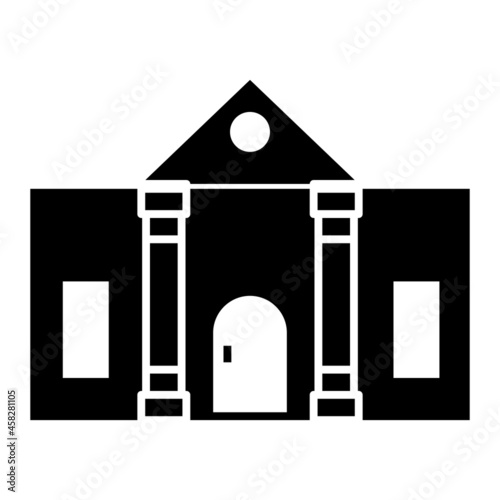 Vector Museum Glyph Icon Design