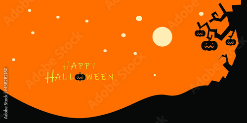 It's a Christian day and a spooky Halloween story about ghosts with pumpkins is the promise of computer-designed black and orange.