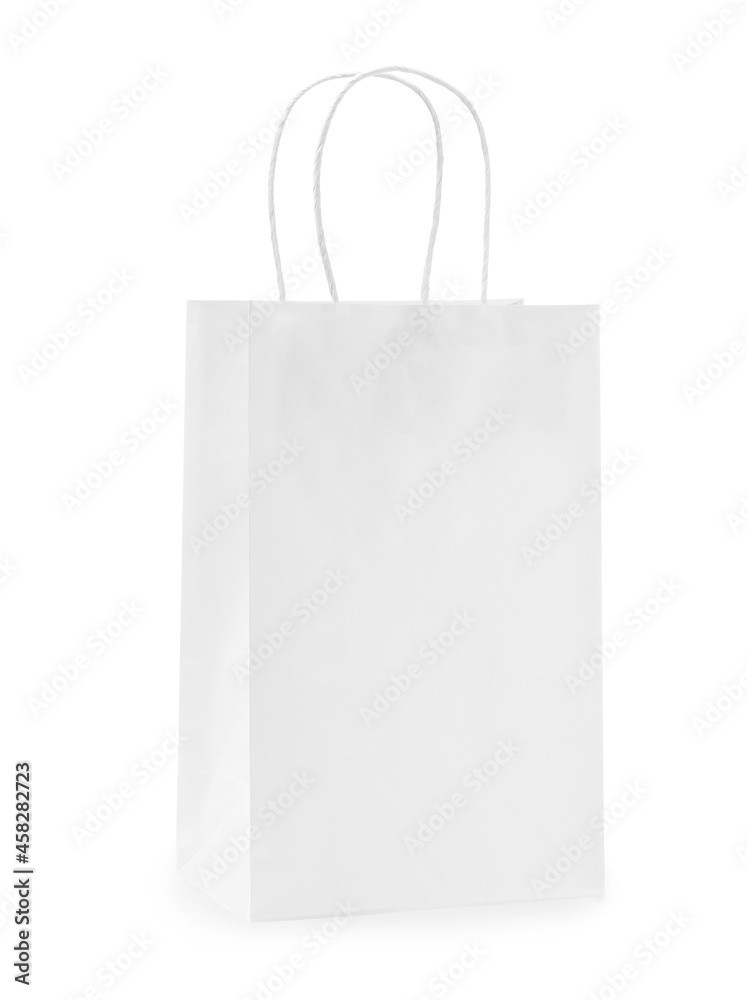 Empty shopping paper bag isolated on white Empty shopping paper bag isolated on white