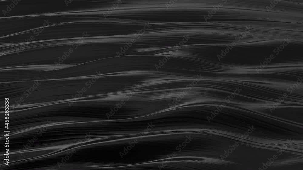 Abstract animation black background. Smooth black wave. Black looping abstract liquid lava. Dark luxury texture