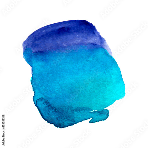 Watercolor background blue water art