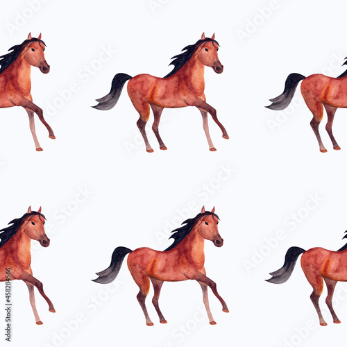pattern of horses