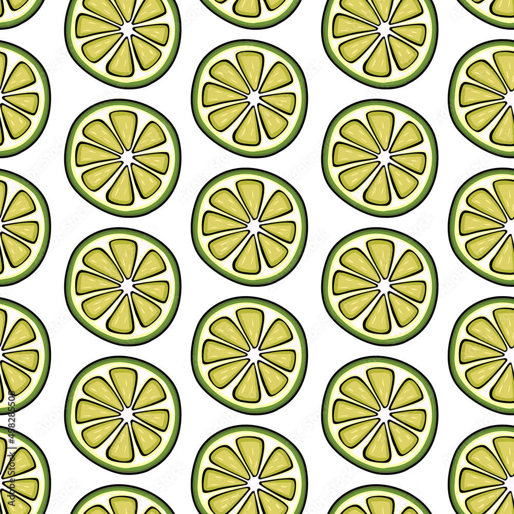 Funny seamless pattern with slices of fresh lemon
Funny seamless pattern with slices of fresh lemon