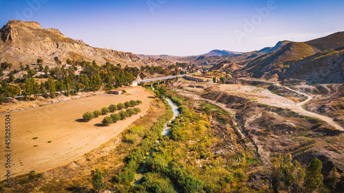 Salso River Valley Near Riesi and Sommatino, Province of Caltanissetta, Sicily, Italy, Europe