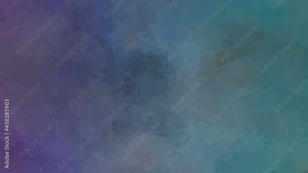 Beautiful watercolor blue grey splashed background in marble texture with faint