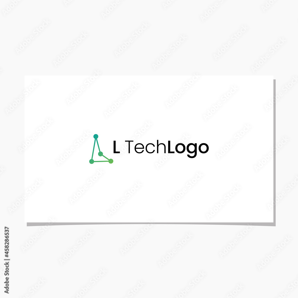 L TECH LOGO DESIGN VECTOR