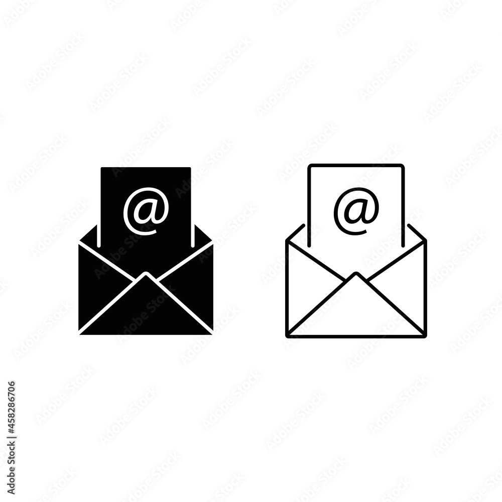 Notification Message or Email Icon Logo Design Notification Message or Email Icon Logo Design