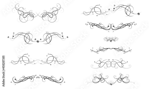 design elements of tendrils of grapes and berries