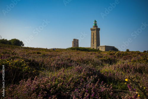 view of the frehel cape with his lighthouse on brittany in france © AUFORT Jérome