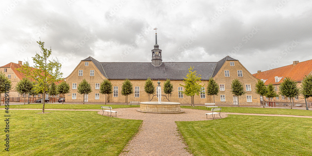 salshuset a Moravian Church in the protestant Settlement Christiansfeld