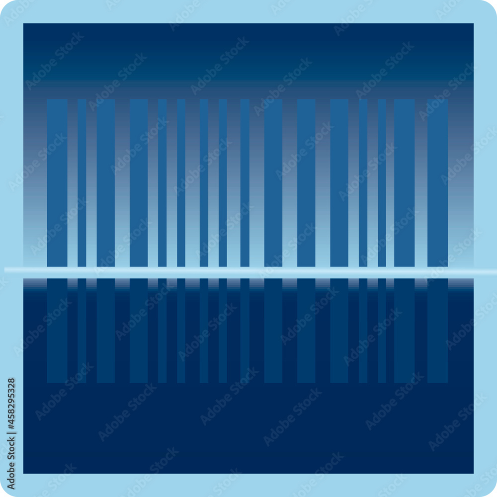 Obraz premium Bar code scan. vector illustration