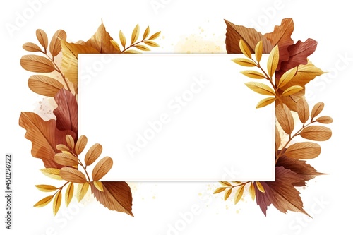 autumn wallpaper with white space vector design illustration