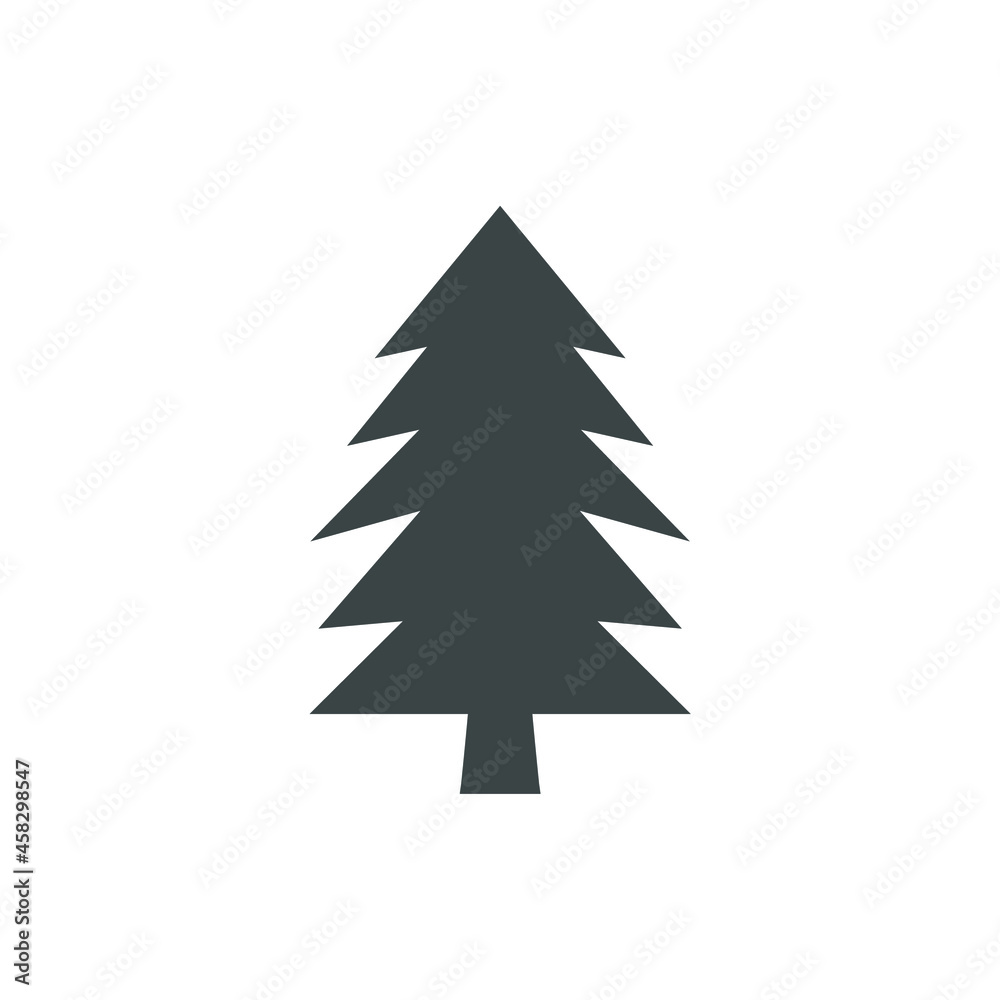 simple tree icon on white background simple tree icon on white background