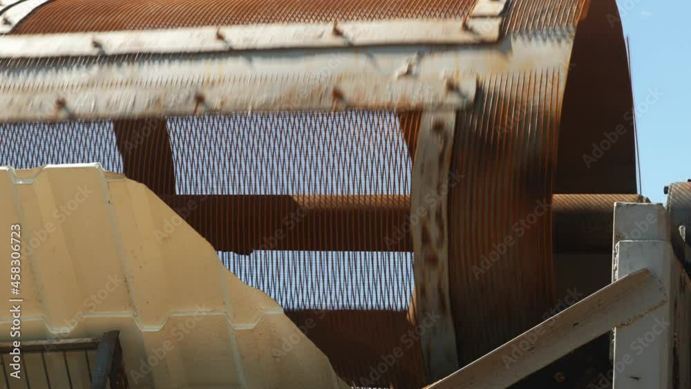 custom made wallpaper toronto digitalVideo shot of details of plant for production of crushed stone widely used in construction as filler for production of concrete
