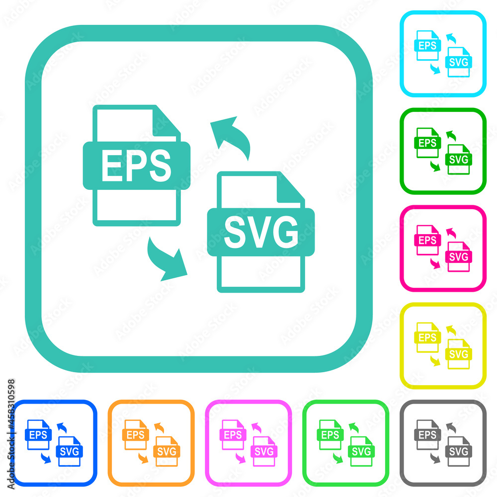 EPS SVG file compression vivid colored flat icons EPS SVG file compression vivid colored flat icons