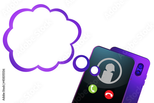 Phone with incoming call. I...