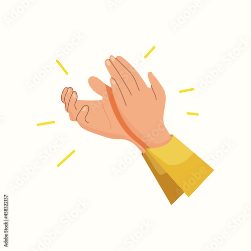 Applause. clap your hands. Vector illustration in flat style