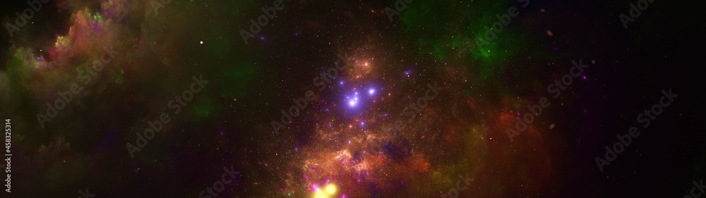 Naklejka premium galaxy background