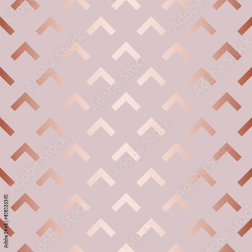 Rose gold seamless pattern. Repeating flower pattern. Beauty background. Repeated foil texture for design prints. Glitter printed. Floral patern packing. Pink marble printing. Bling backdrop. Vector
