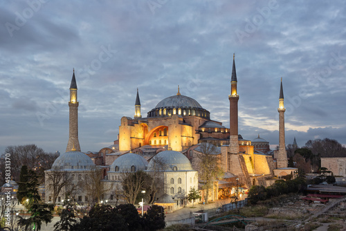 Hagia Sophia Mosque in Instanbul, Turkey.