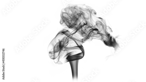 smoke on a white