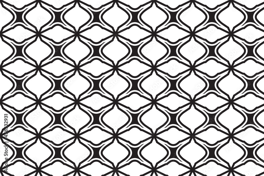 Fototapeta premium Arabic geometric pattern design. Seamless pattern for multiple usage