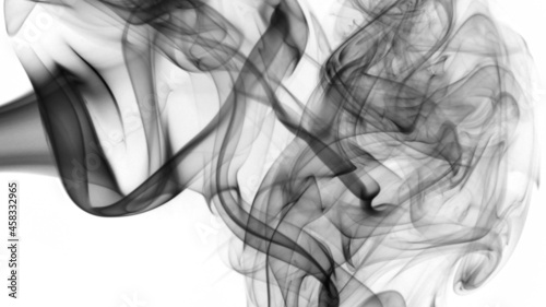 smoke on black