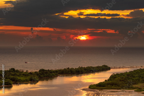 Sunset over Tigertail beach, Marco Island Florida photo