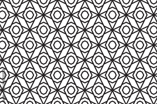 Arabic geometric pattern design. Seamless pattern for multiple usage