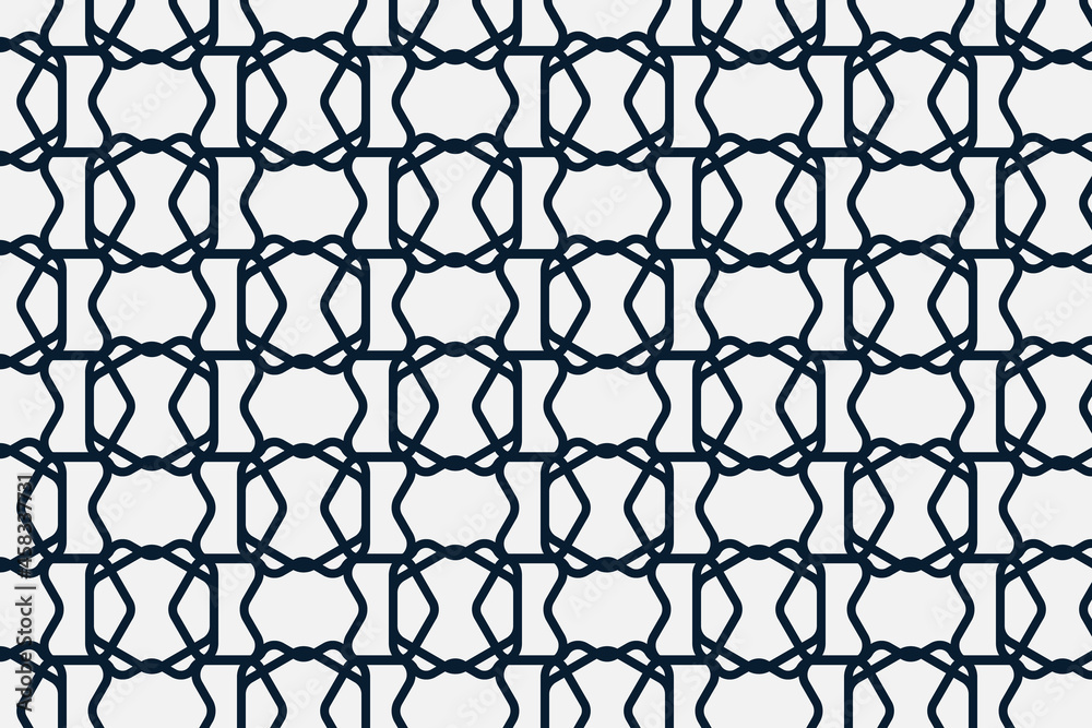 Naklejka premium Abstract seamless geometric pattern design