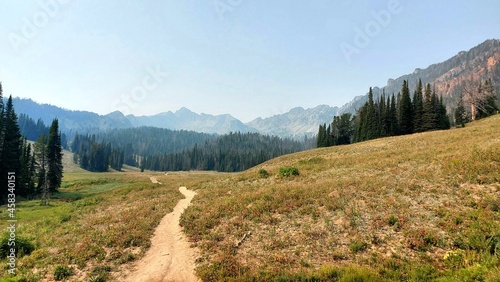 landscape in the mountains montana big sky photo