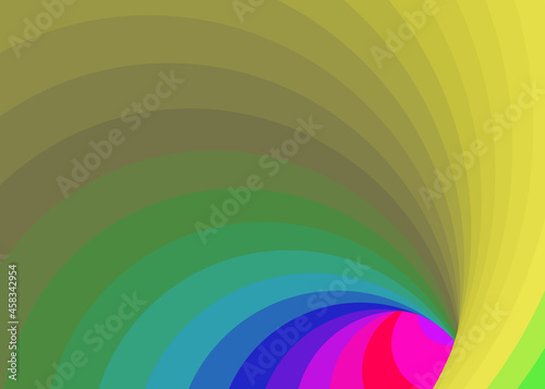 Color Swirl Warmhole Vortex Twist Generative Art background illustration