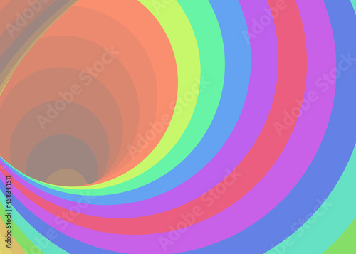 Color Swirl Warmhole Vortex Twist Generative Art background illustration