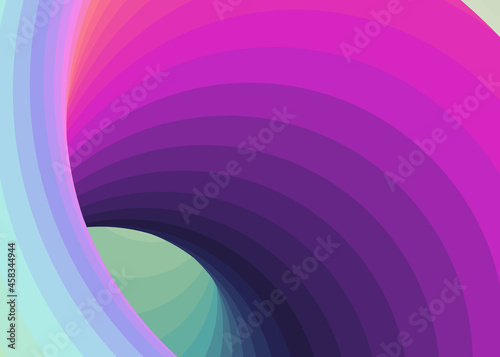 Color Swirl Warmhole Vortex Twist Generative Art background illustration