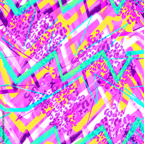 Geometric abstract print. Seamless pattern.