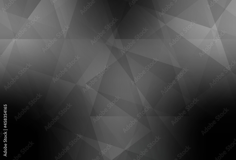 Obraz premium Light Gray vector abstract polygonal pattern.