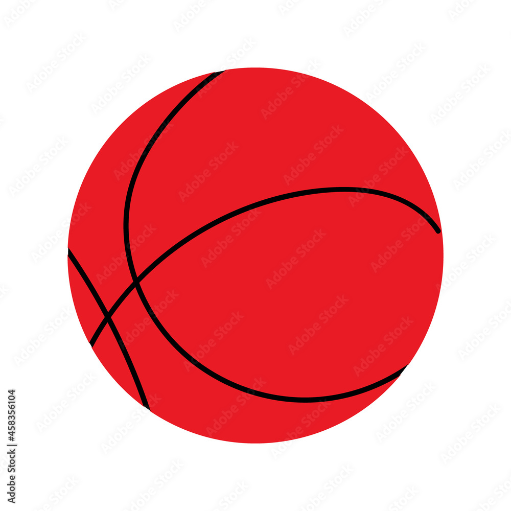 Basketball Ball on a white background. Vector illustration . Vector illustration