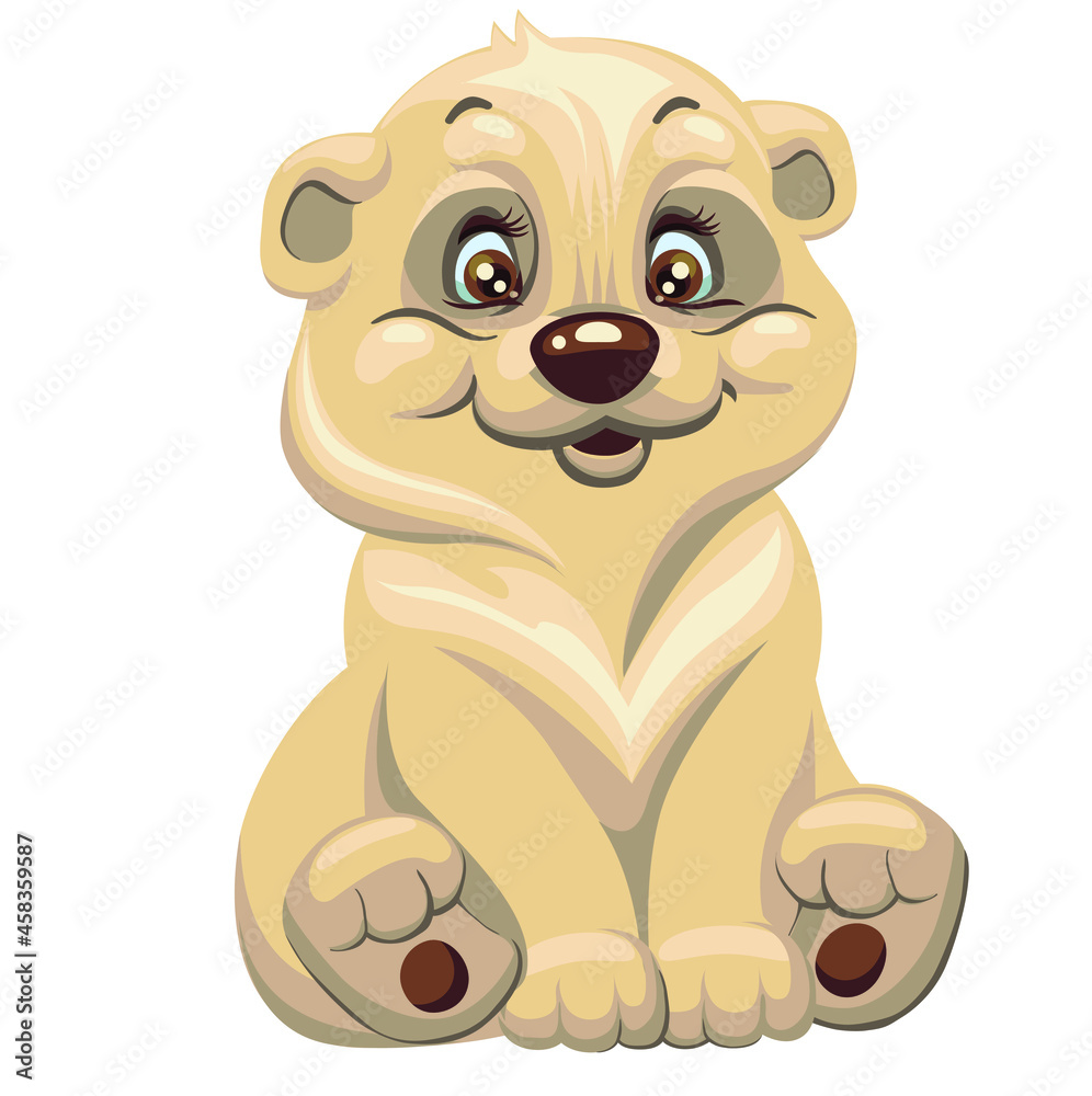 Fototapeta premium vector clipart cartoon illustration teddy bear 