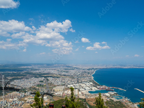 View of Antalya from the observation deck of the funicular