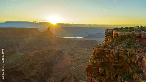 Sunrise at Dead Horse Point State Park, Utah photo