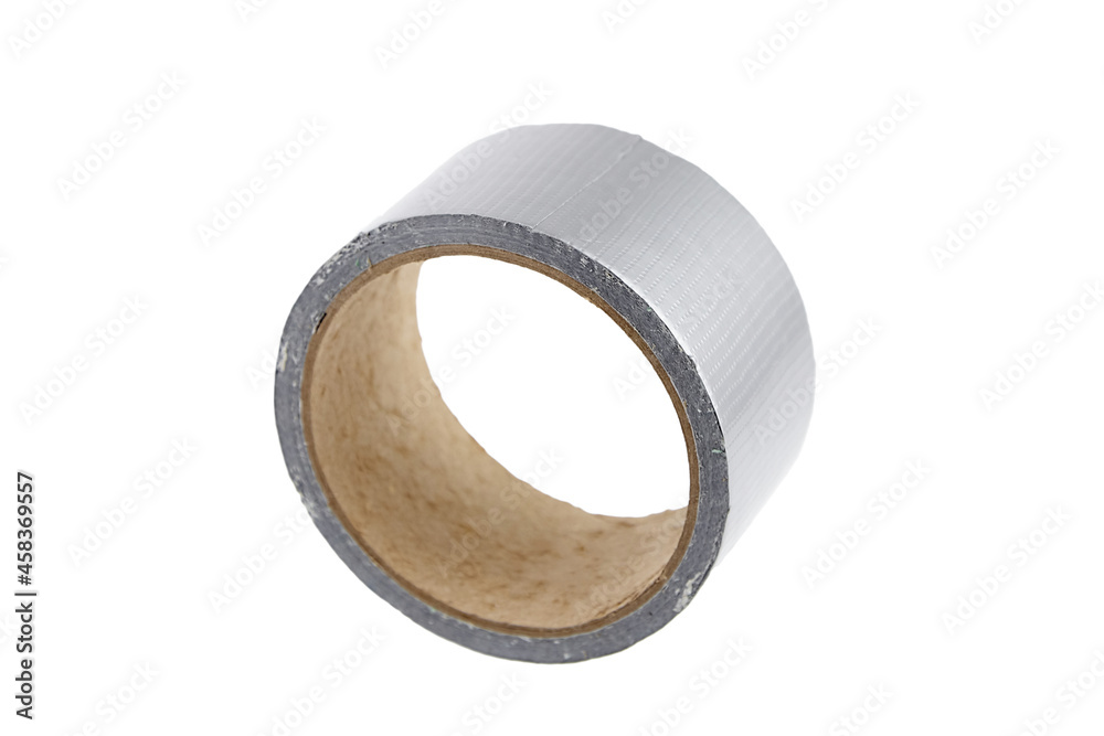 Reinforced adhesive tape isolated on white Reinforced adhesive tape isolated on white
