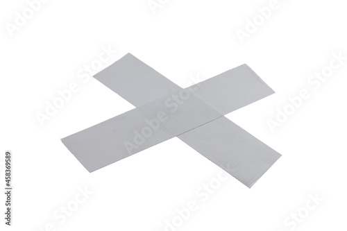 Reinforced adhesive tape isolated on white