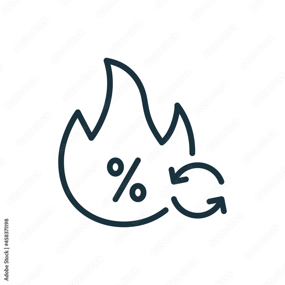 Burn Calories Line Icon. Metabolism, Burn Kcal, Lose Weight Concept Outline Icon. Editable Stroke. Isolated Vector Illustration Burn Calories Line Icon. Metabolism, Burn Kcal, Lose Weight Concept Outline Icon. Editable Stroke. Isolated Vector Illustration