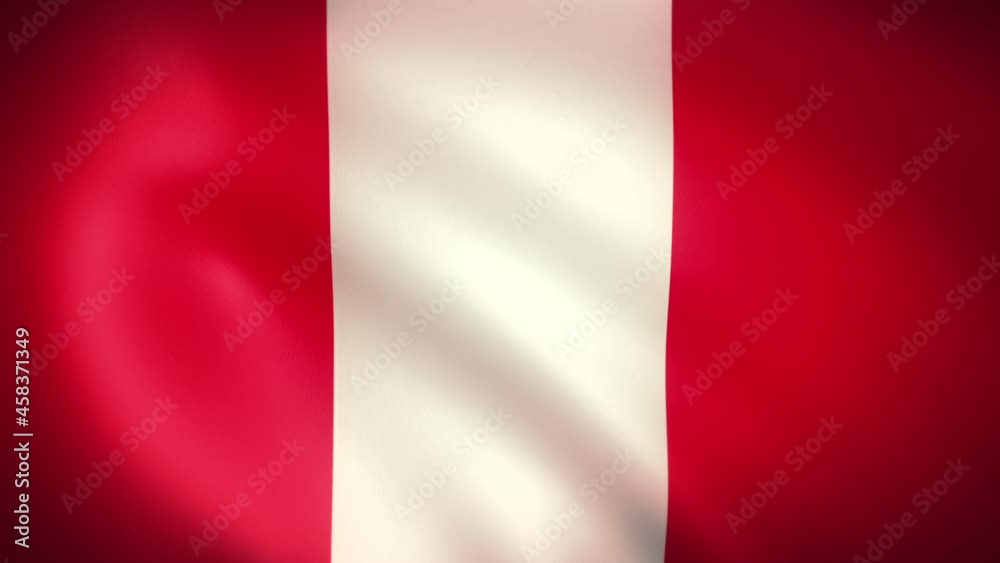 Flag of Peru Waving in the Wind (LOOP) Flag of Peru Waving in the Wind (LOOP)